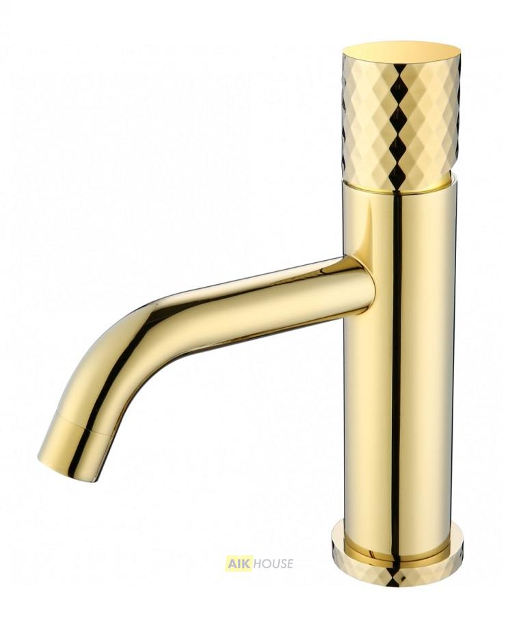 Смеситель Boheme Stick 121-GG для раковины, gold diamond gold