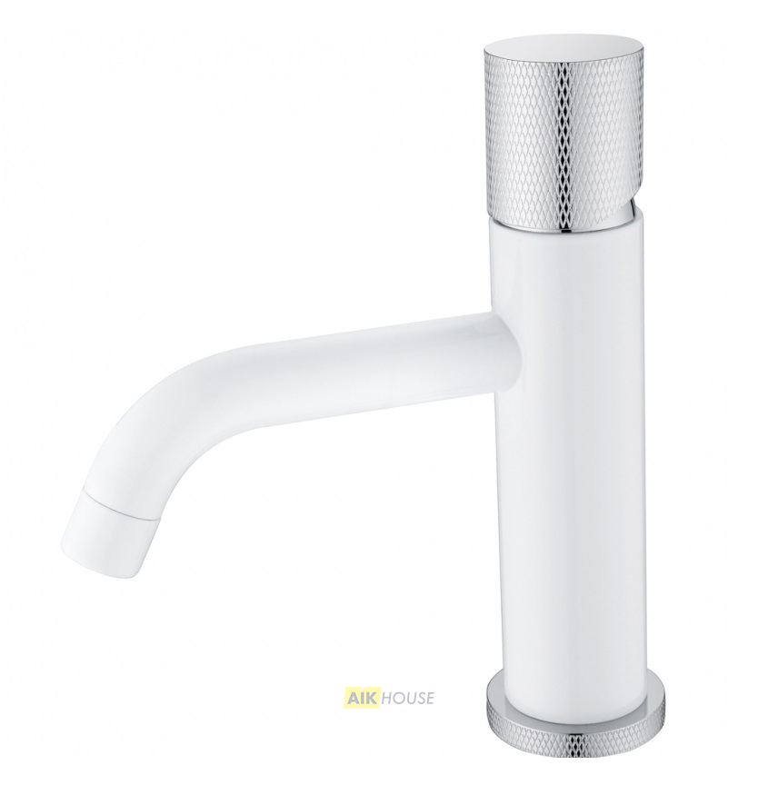 Смеситель Boheme Stick 121-WCR.2 для раковины, white touch chrome