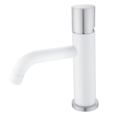 Смеситель Boheme Stick 121-WCR.2 для раковины, white touch chrome