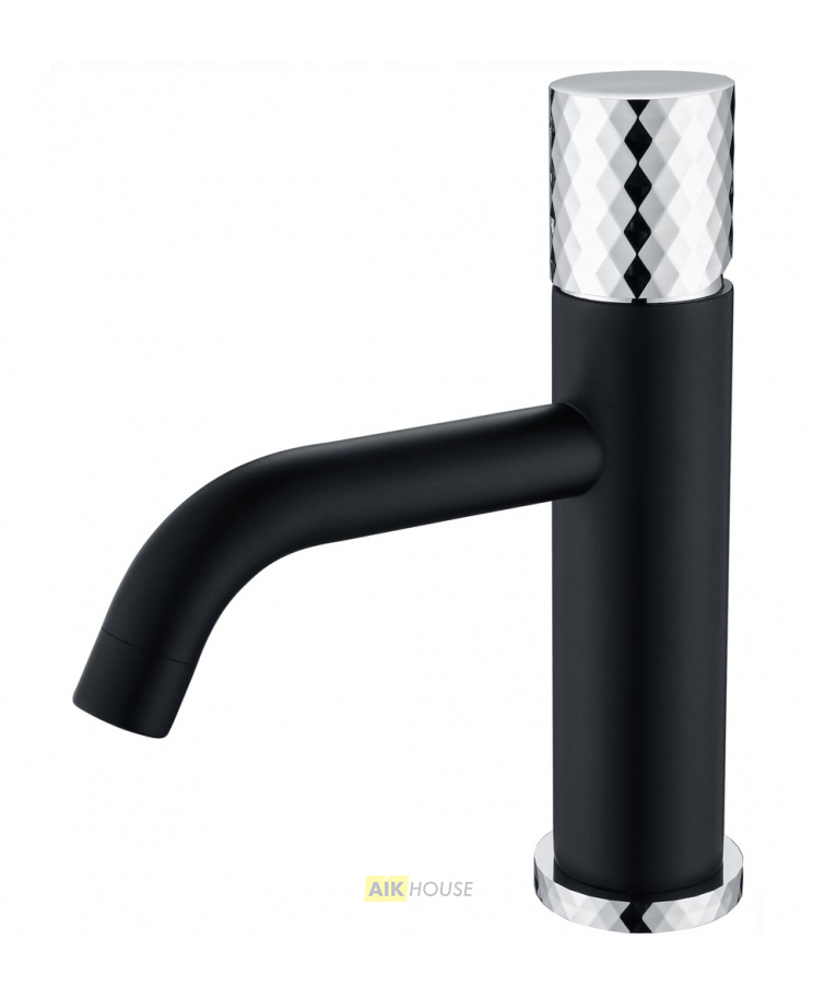Смеситель Boheme Stick 121-BCR для раковины, black diamond chrome