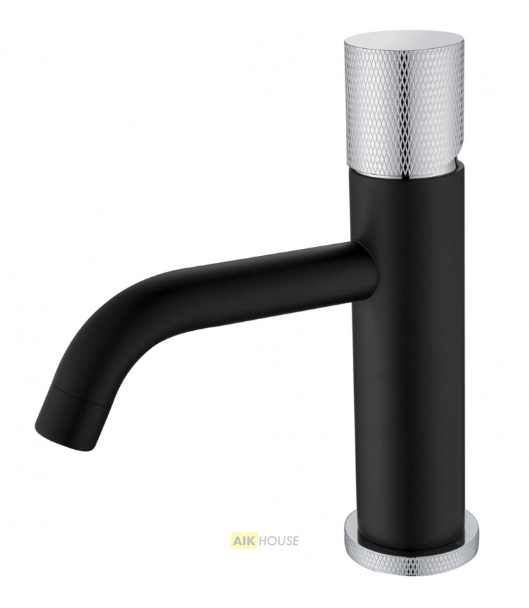 Смеситель Boheme Stick 121-BCR.2 для раковины, black touch chrome