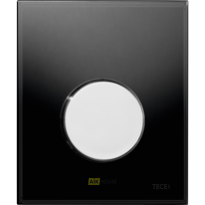 Кнопка смыва TECE Loop Urinal 9242656 черное стекло, кнопка хром