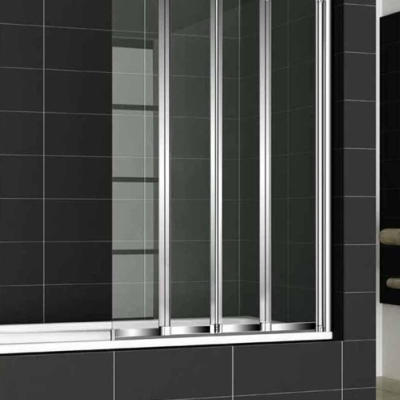Шторка на ванну Cezares Pratico V4 100/140 C Cr