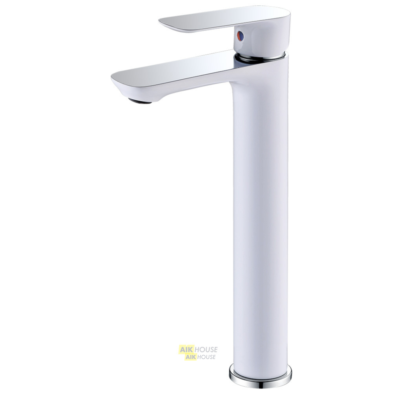 Смеситель ABBER Weiss Insel AF8011W для раковины, белый-хром