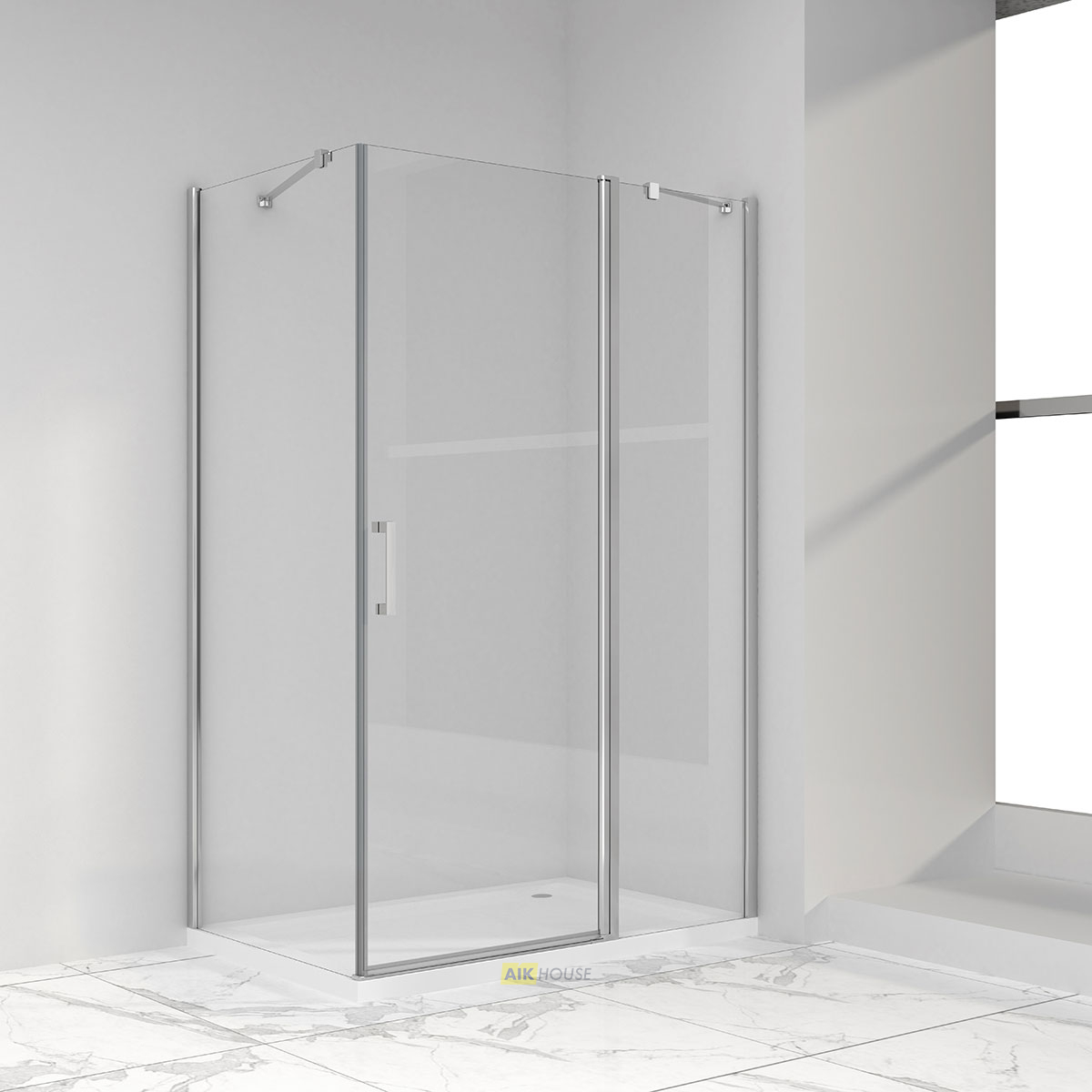 Душевой уголок Orta VSR-1O8010CL, 1000*800, хром, стекло прозрачное