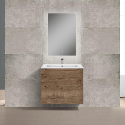 База под раковину Norma 600 подвесная, 2 выкатных ящика soft close, V.Oak