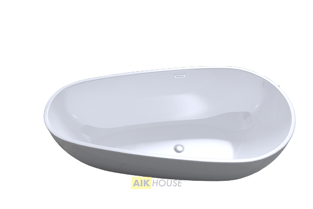 Акриловая ванна ARTMAX AM-506-1670-845 отдельно стоящая со сливом-переливом