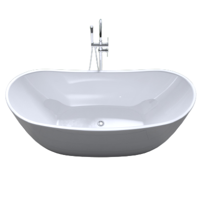 Акриловая ванна ARTMAX AM-502-1800-780 отдельно стоящая со сливом-переливом