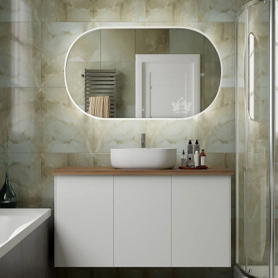 Зеркало с подсветкой "Bari 700х1200" AM-Bar-700-1200-DS-F-White