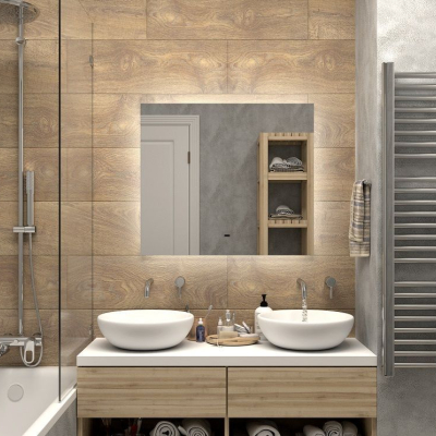 Зеркало с подсветкой "Perugia 800x800" AM-Per-800-800-DS-F