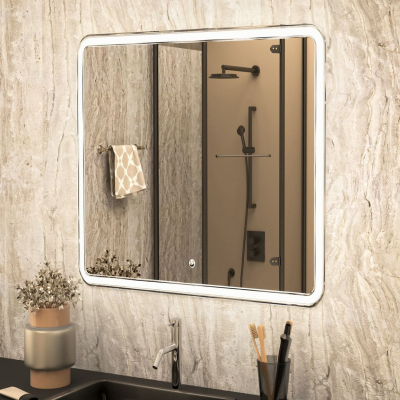 Зеркало с подсветкой ART&MAX VITA AM-Vit-800-800-DS-F