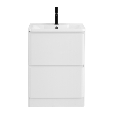 Тумба с раковиной напольная BelBagno ALBANO 70 Bianco Lucido, раковина белая
