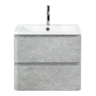 Тумба с раковиной подвесная BelBagno ALBANO 70 Cemento Verona Grigio, раковина белая
