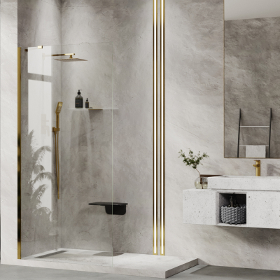 WasserKRAFT Душевая перегородка Aisch 55W39
