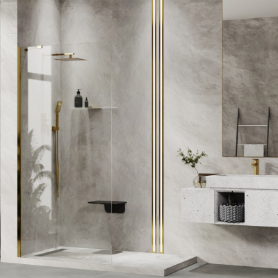 WasserKRAFT Душевая перегородка Aisch 55W44