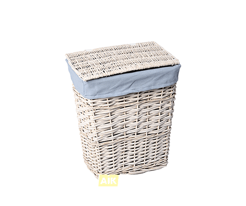 WasserKRAFT Lippe WB-450-S Плетеная корзина для белья с крышкой