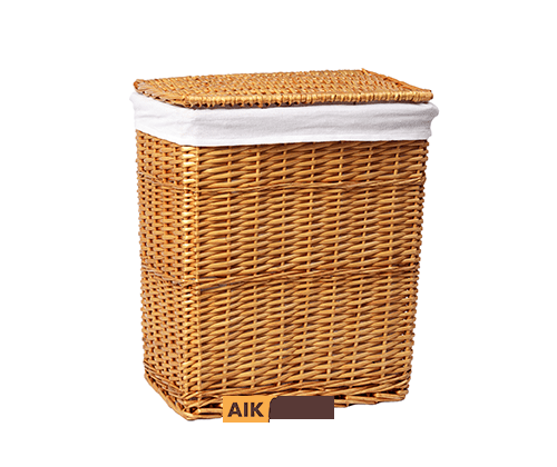 WasserKRAFT Ammer WB-370-L Плетеная корзина для белья с крышкой