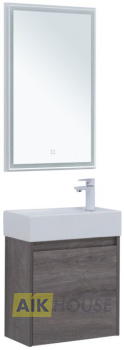 Мебель для ванной Aquanet Nova Lite 50 дуб рошелье (с дверецей)