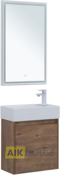 Мебель для ванной Aquanet Nova Lite 50 дуб рустикальный (с дверецей)