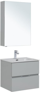 Мебель для ванной Aquanet Алвита New 60 2 ящика, серый