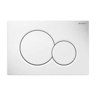 Кнопка смыва GEBERIT Sigma 01 115.770.11.5  двухрежимная, цвет белый  глянцевый