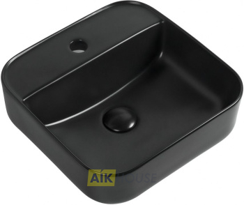 Раковина Aquanet City-2-MB 38,5 черный матовый