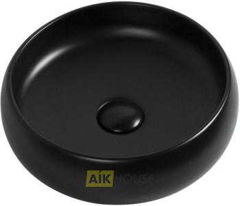 Раковина Aquanet Round-1-MB 36 черный матовый