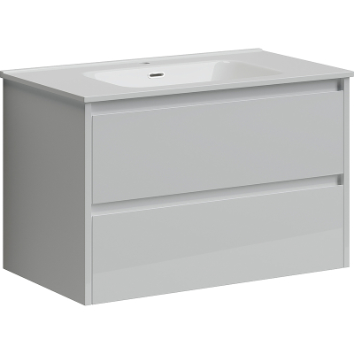 Тумба с раковиной Sancos Libra, 79 см., эмаль белый, LB80W