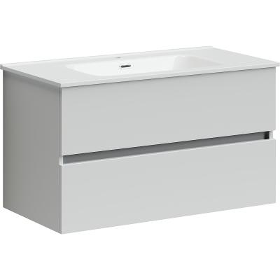 Тумба с раковиной Sancos Urban, 89 см., ламинат белый, UR90W