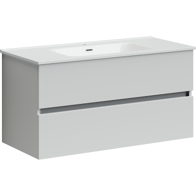 Тумба с раковиной Sancos Urban, 99 см., ламинат белый, UR100W