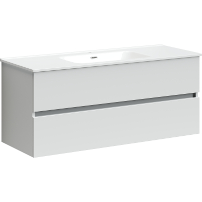 Тумба с раковиной Sancos Urban, 119 см., ламинат белый, UR120-1W