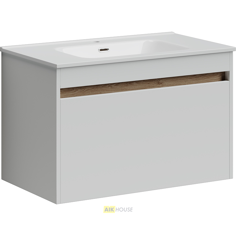 Тумба с раковиной Sancos Smart, 89 см., эмаль белый, SM90W