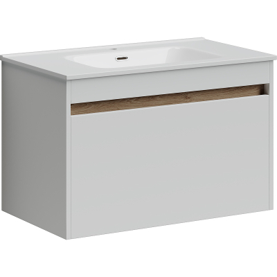 Тумба с раковиной Sancos Smart, 89 см., эмаль белый, SM90W