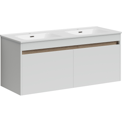 Тумба с раковиной Sancos Smart, 119 см., эмаль белый, SM120-2W