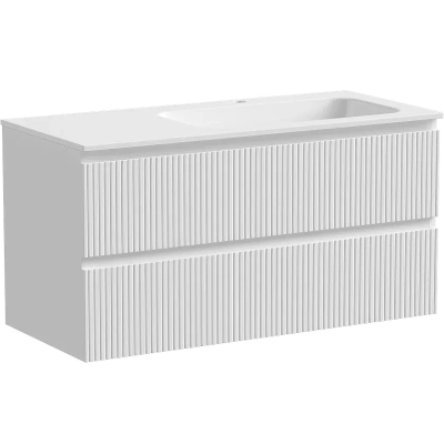 Тумба с раковиной Sancos Snob T 100 см SNT100RW правая, bianco