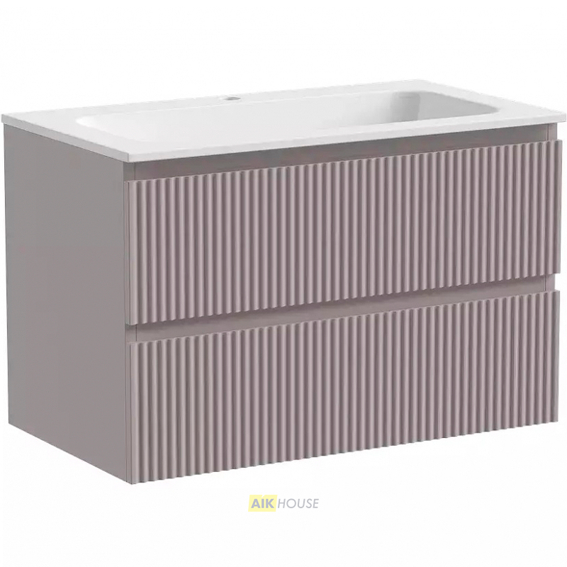 Тумба с раковиной Sancos Snob R 80 см SNR80SM doha soft