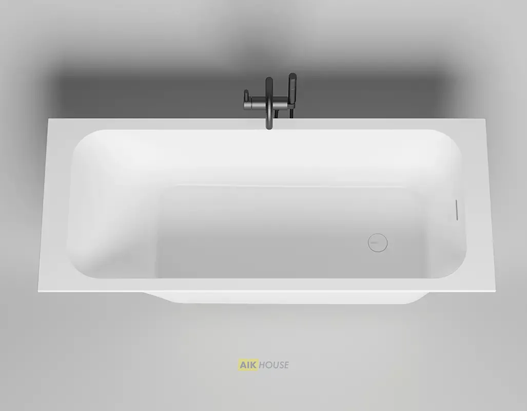 Ванна Salini Orlanda Kit 170 x 80 х 60 см, из искусственного камня S-Sense, белый матовый, 102116M