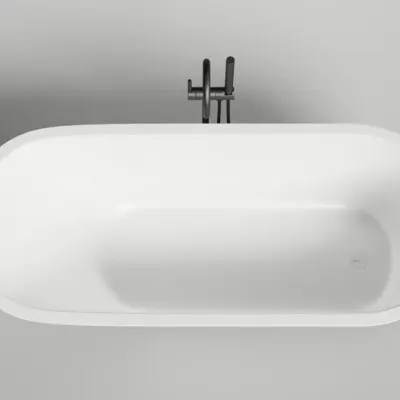 Ванна Salini Ornella Kit 180 x 80 х 60 см, из искусственного камня S-Stone, белый матовый, 102422M