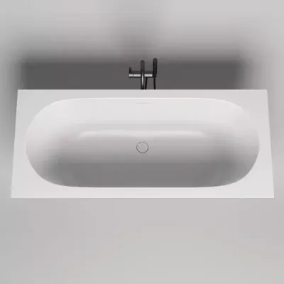 Ванна Salini Ornella Axis Kit 180 x 80 х 60 см, из искусственного камня S-Sense, белый глянцевый, 103511G