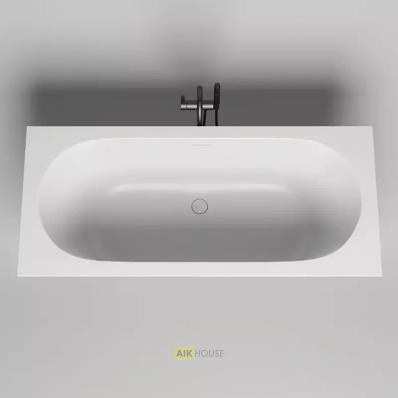 Ванна Salini Ornella Axis Kit 190 x 90 х 60 см, из искусственного камня S-Stone, белый матовый, 103522M