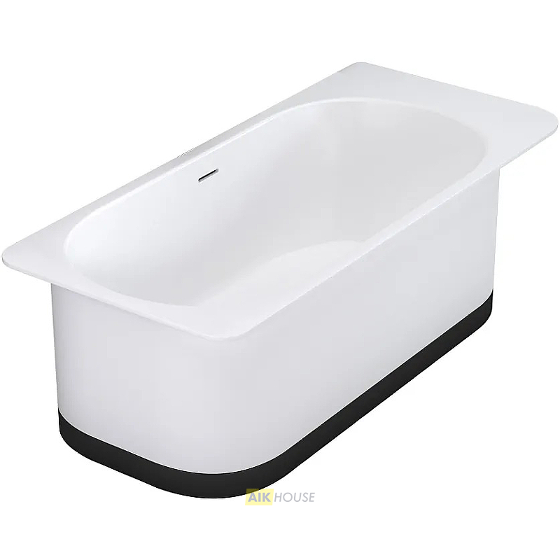 Ванна Salini Ninfea 180 x 82 х 57,5 см, из искусственного камня S-Stone, белый матовый, 102721M