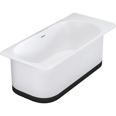 Ванна Salini Ninfea 180 x 82 х 57,5 см, из искусственного камня S-Stone, белый матовый, 102721M