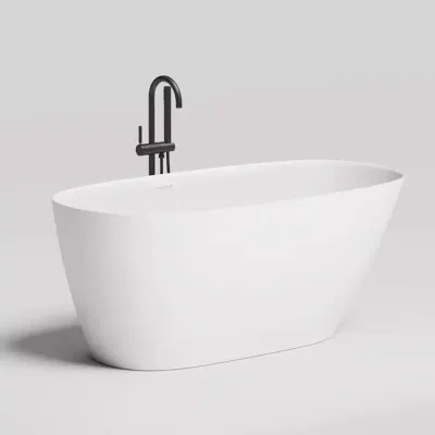 Ванна Salini Sofia 150 х 75 см, из искусственного камня S-Sense, белый глянцевый, 102518G