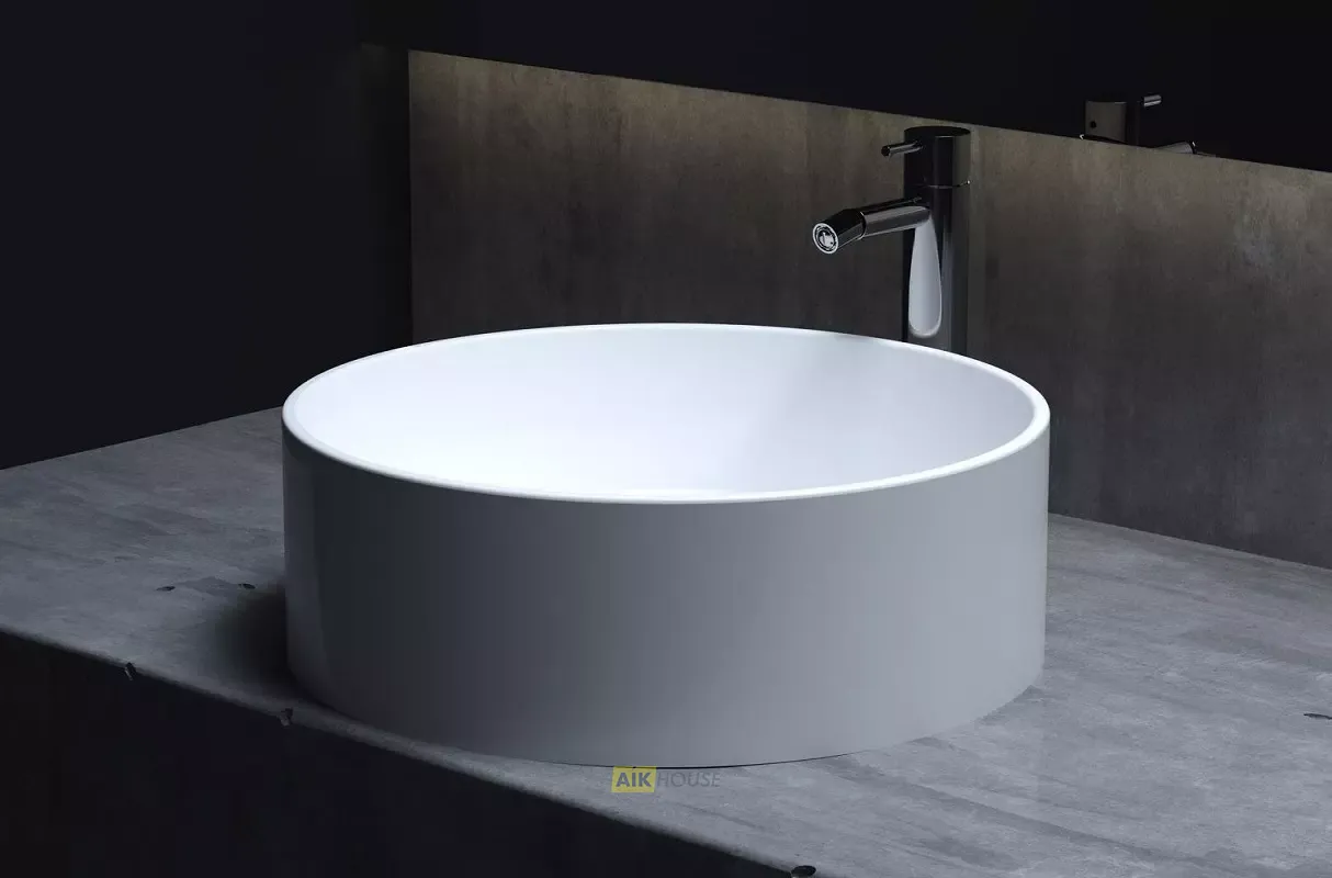 Раковина Salini Armonia 202 130112SM, 45 x 45 см, из материала Solix, глянцевая или матовая белая
