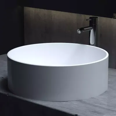 Раковина Salini Armonia 202 130112SM, 45 x 45 см, из материала Solix, глянцевая или матовая белая