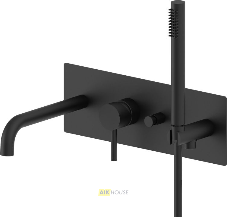 Смеситель для ванны с душем Paffoni Light LIG001NO (с внутренней частью)