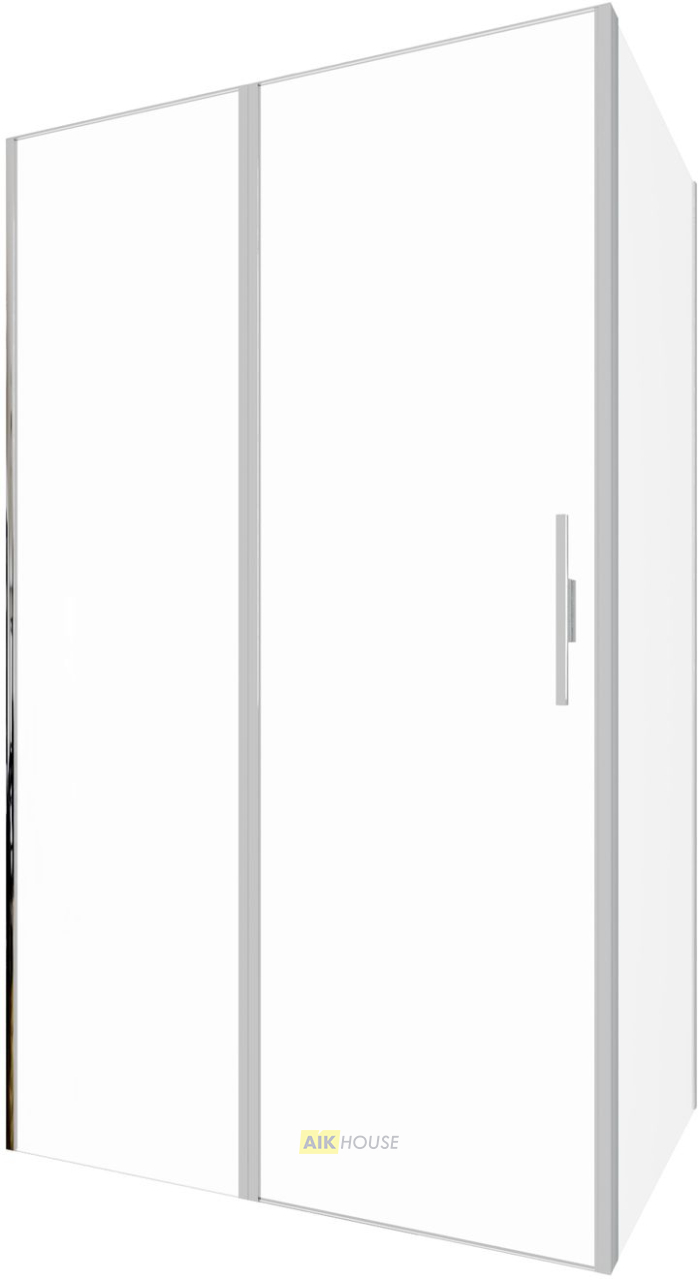 Душевой уголок Allen Brau Priority 120x90 серебро браш 3.31008.BA + 3.31017.BA
