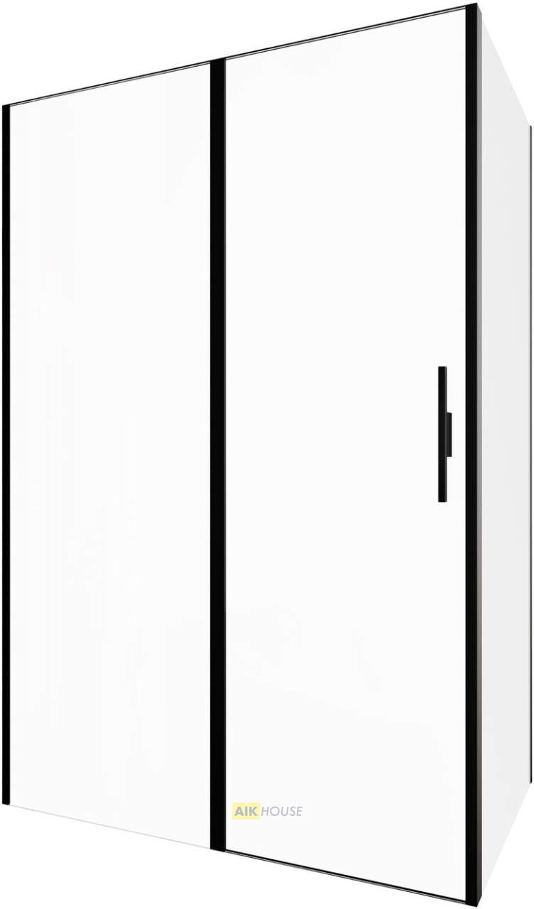 Душевой уголок Allen Brau Priority 140x80 черный браш 3.31012.BBA + 3.31015.BBA