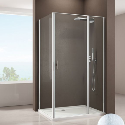 Душевой уголок Allen Brau Priority 90x100 серебро браш 3.31002.BA + 3.31020.BA