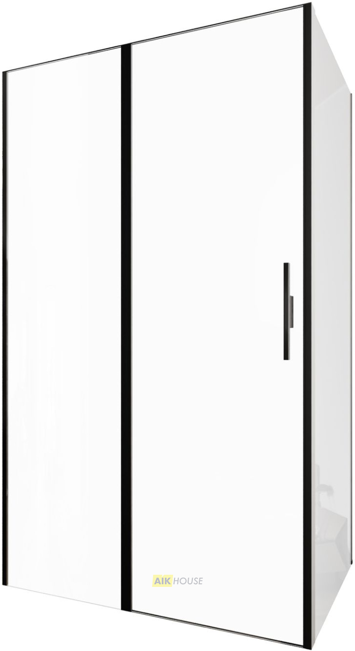 Душевой уголок Allen Brau Priority 120x100 3.31033.BBA + 3.31048.BBA черный браш